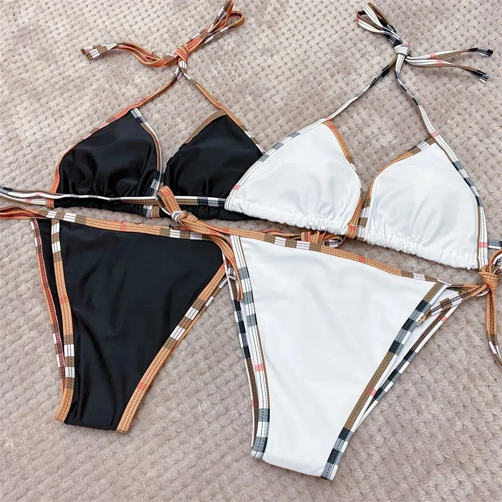 Bikini Tasarımcı Mayo Kadın Yüzme Seksi Mayo Kadınlar Banyo Simey Suit Bikinis Seks Düşük Bel Moda Üçgen Baskılı Desen Partileri Setleri