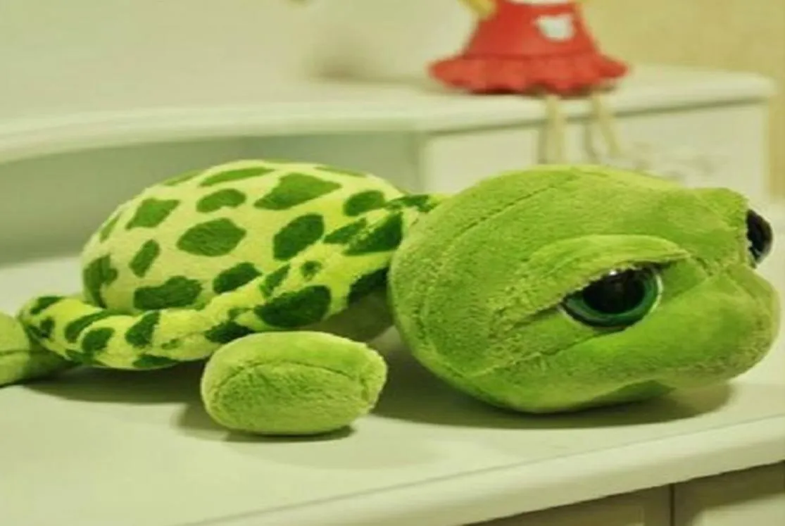 20 cm de pelúcia de pelúcia super verde olhos grandes olhos de tartaruga de tartaruga de tartaruga de pelúcia para bebê brinquedo para bebê crianças039s presente de dia LA0205280719
