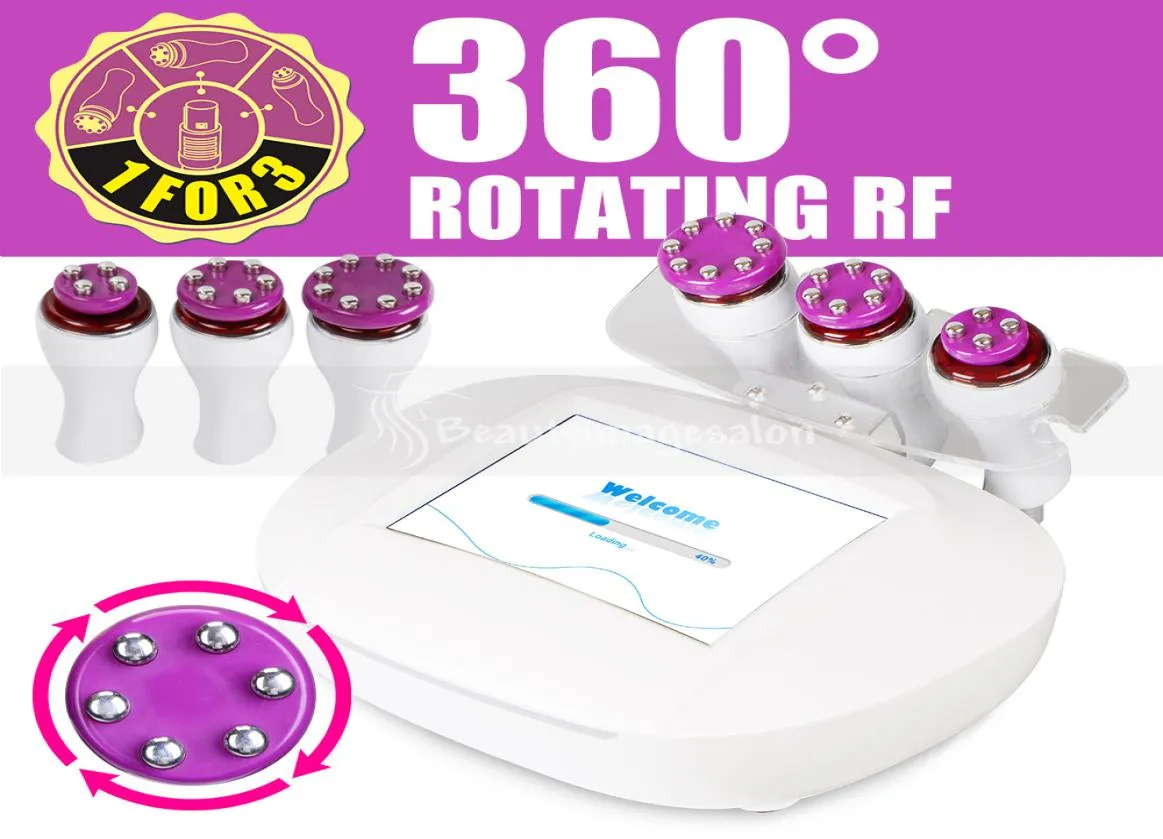 Släpp händer 360 ° roterande 3D Smart RF Head Radio Frekvens Slimming Skin Rejuvenation Facial Lift Beauty Machine7570497