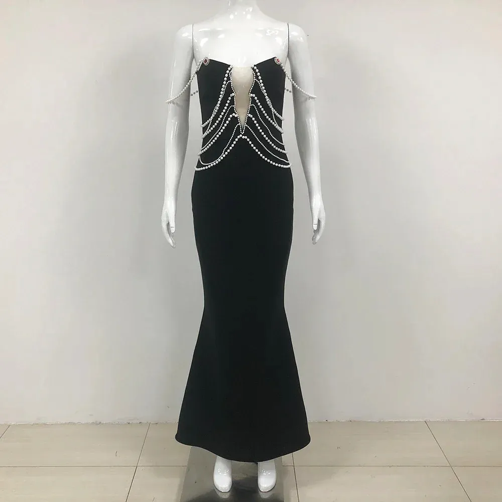 women's long black dress Black Long Dress – ALBINA DYLA main image 0
