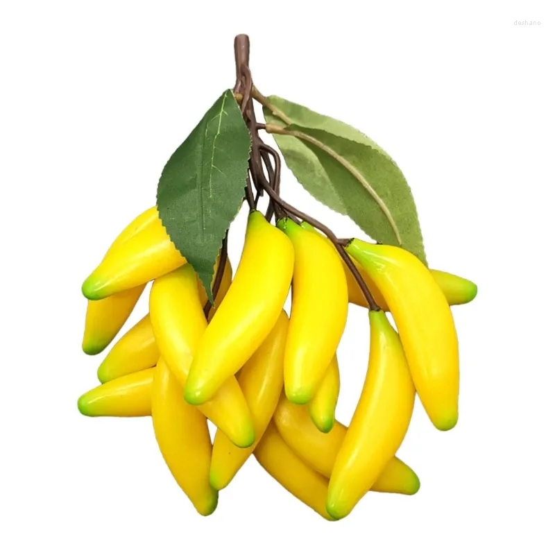 Party Decoration Simulated Plastic Bananas Fake Fruit Home Decors för