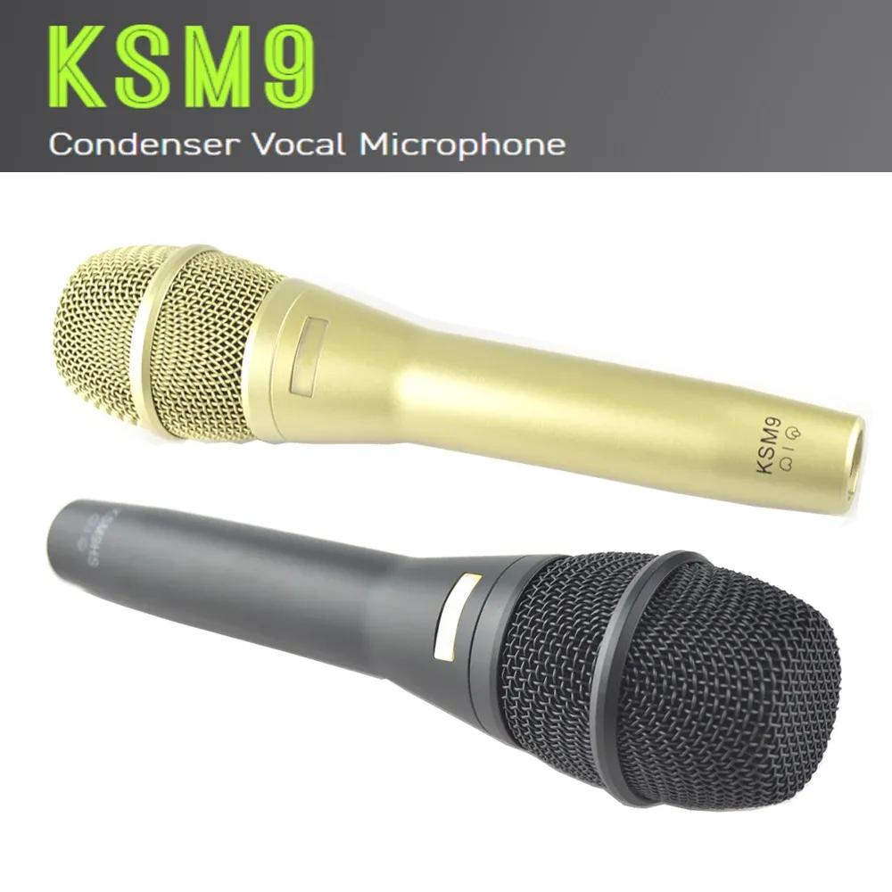 Mikrofoner KSM9 Mikrofonklass A Superkardioid Wired Dynamic Professional Vocal Micro KSM9HS Handheld Mic för Karaoke Studio Recording