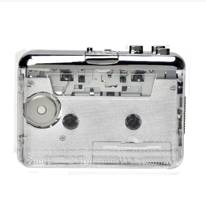 Players lecteur cassette magazine portable à MP3 Full Transparent Shell Typec Port Converti Walkman Tape en CD Audio Music Player