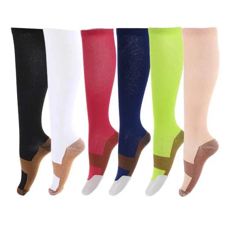 Nylon Quality Pressure Sports Socks Men Women Compre socks Stocking Work Long Running Compression Adult