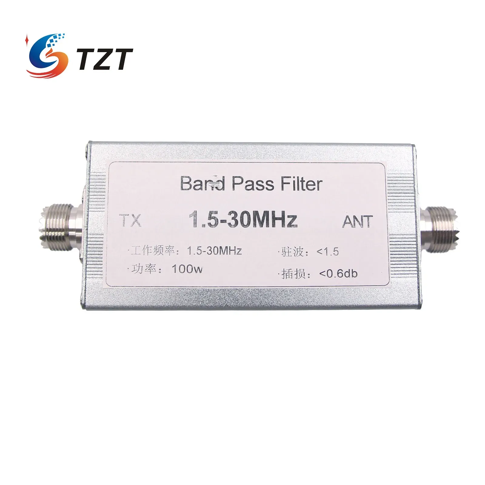 Radio TZT 1.530MHz kortegolfband Pass Filter BPF Versterk antiinterferentiecapaciteit voor radio's