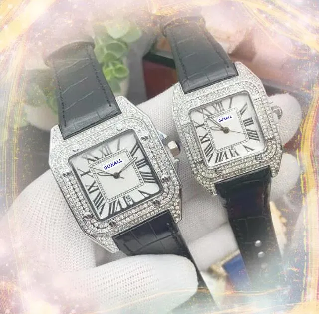 TIMER TIMER STALE KOBIETY MĘŻCZYZNIE Luksusowe zegarek Bling Diamonds Pierścień Bransoletka dziewczyna Lady Student Zegar Ladies kwarc bateria stalowa metalowa dobrej jakości prezenty na rękę