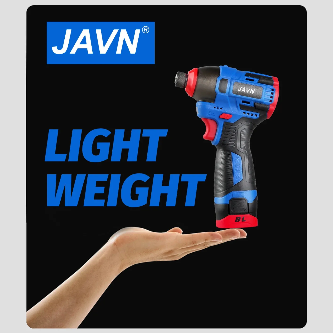 JAVN 16V Electric Drill Screwdriver 160Nm impact Driver cordless drill Household Multifunction Hit Power Tools 240407