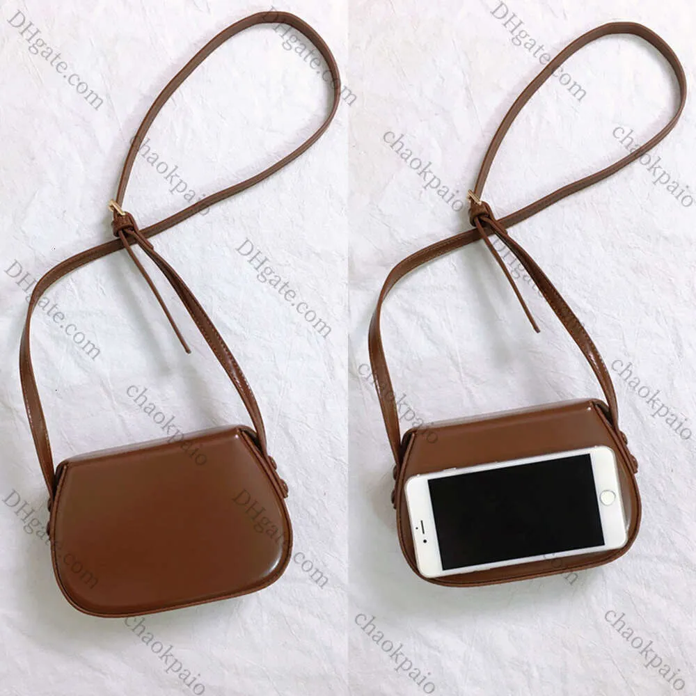 2024 Mulheres Messenger Bag de alta qualidade PU Couro Bolsa de ombro brilhante moda Moda Hard Flip Buckle Mobel Saco de celular Coin AZ