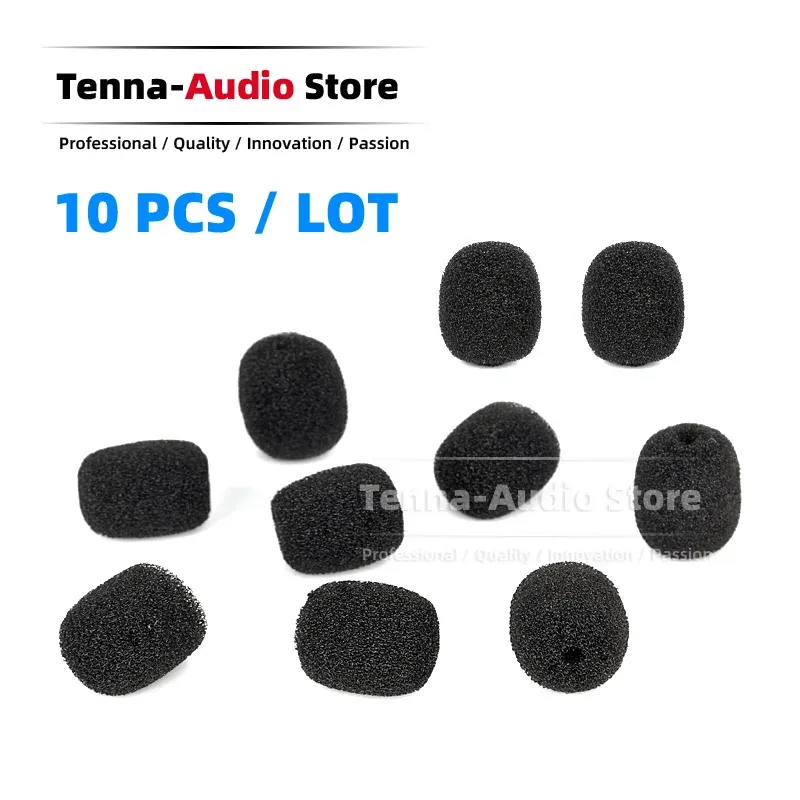 Tillbehör för Shure MX153 MX 153 MX153B MX153T MX153C O TQG vindruta Cover Earhook Microphone Sponge Foam Earset Huvudvorn MIC Windshield