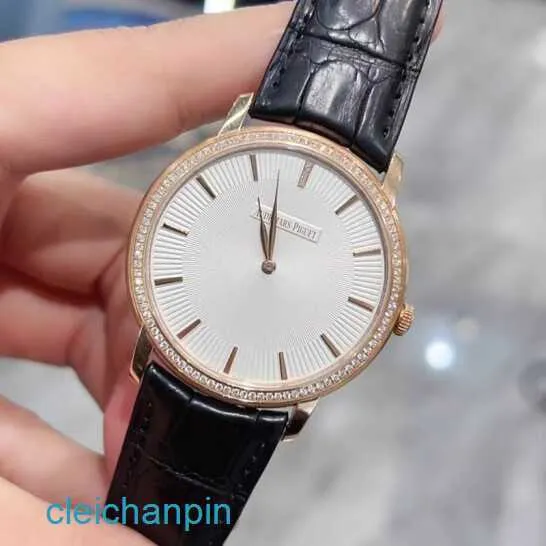 Highend AP Wrist Watch Mens Automatic Mechanical Watch 41mm 18K Rose Gold Original Luxury Watch Back Transparent 15182or.Zz.A102CR.01