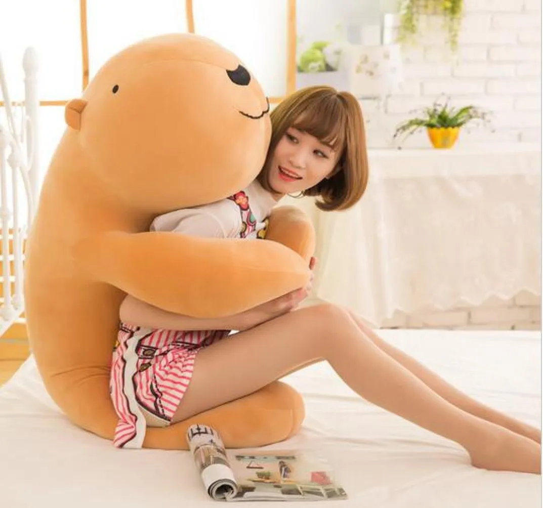 NIEUW Lovely Large Soft Animal Capybara Plush Toy Big Gebulde Cartoon Hug Pillow Cushion Bear Christmas Gift5448107