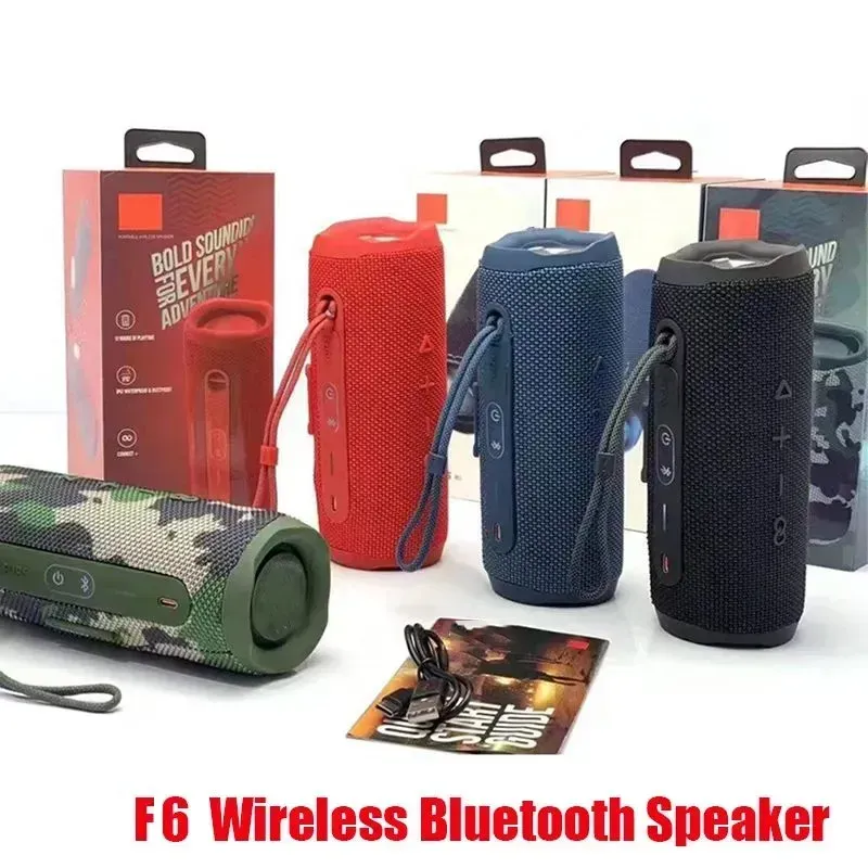 FLIP6 en haut-parleurs portables Mini haut haut-parleur en haut-parleurs portables imperméables avec un haut-parleur de basse sonore puissant et profond
