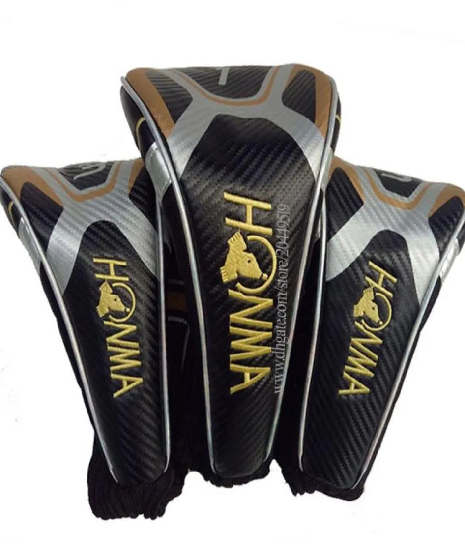 hele golfdriver hoofdomslag Hoogwaardige Honma 1 3 5 Wood Golf Headcover Golf Clubs Hoofd Cover Club Hoofd Supplies Shippi18992222222