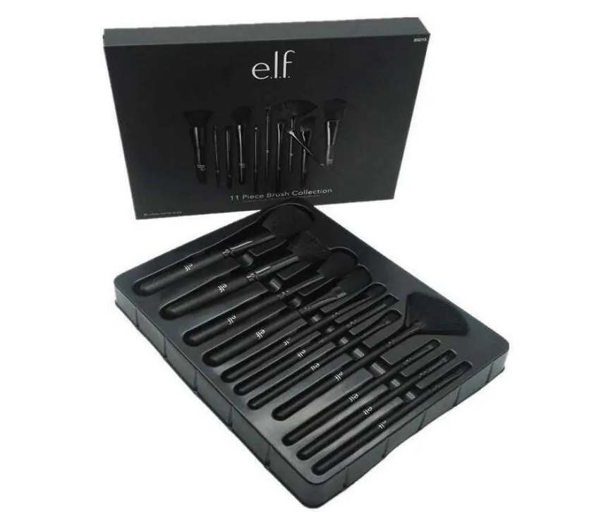 Low 11pcsset Elf Makeup Brush Set Face Cream Power Foundation فرش متعددة الأدوات مستحضرات التجميل التجميلية.