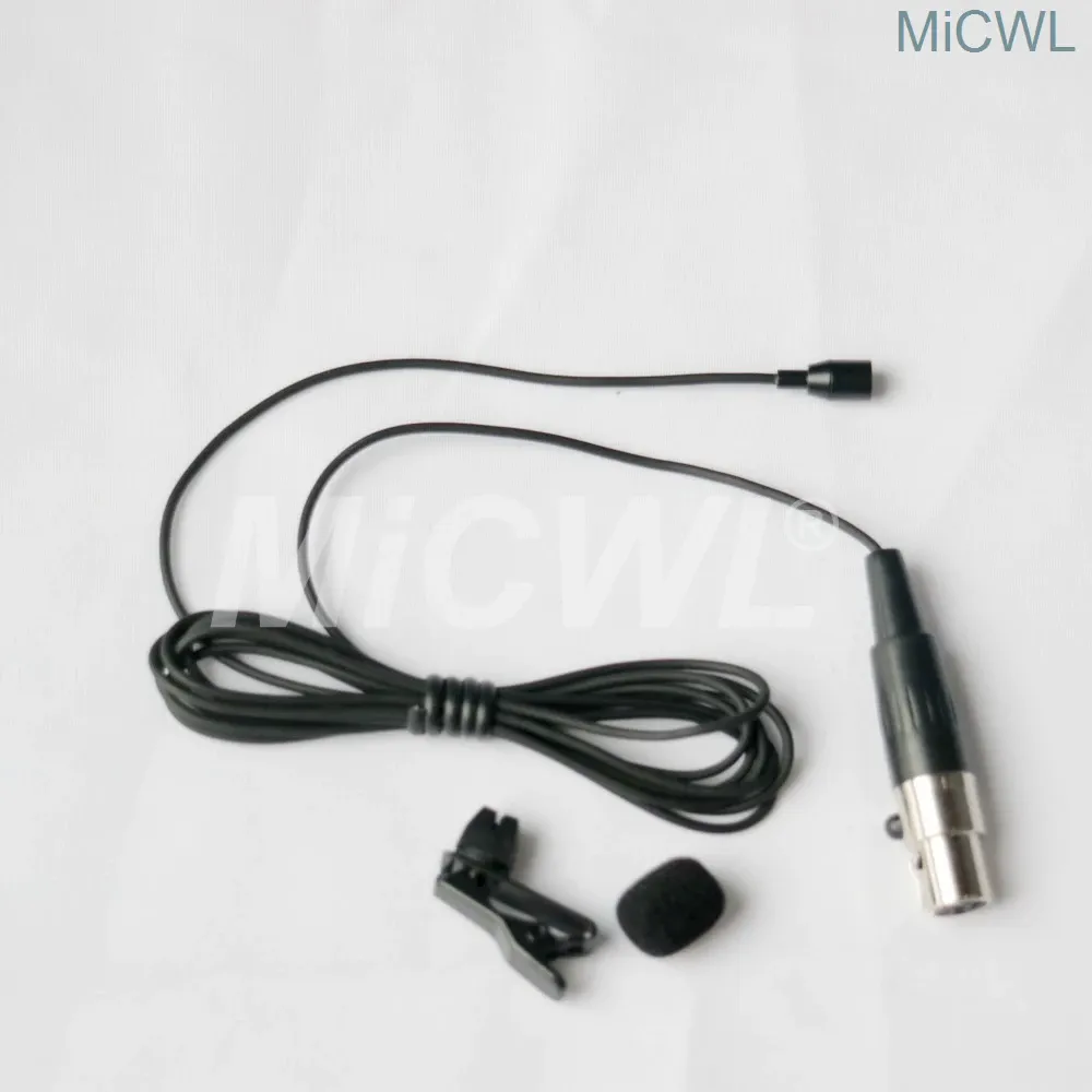 Microphones Mini Ta4f 4pin Tie Clips Lavare Microphone pour Shure Wireless System Beltpack Système omnidirectionnel MICS