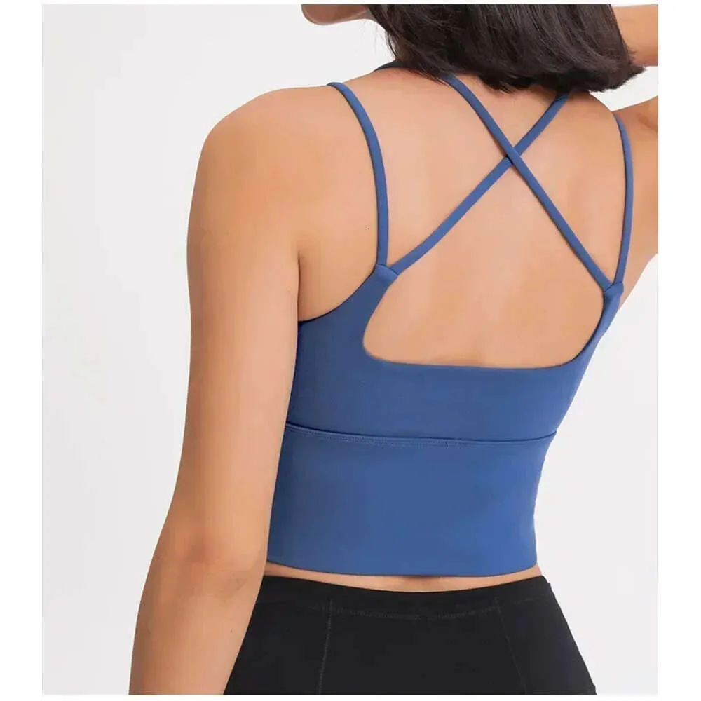 2024 Lu Bra Lu Yoga Женская одежда, одежда для нижнего белья Fiess Fiess Sports Bra Top Top Outdoor Topging Sport Tops Lingerie для женских спортивных лимонных видов.