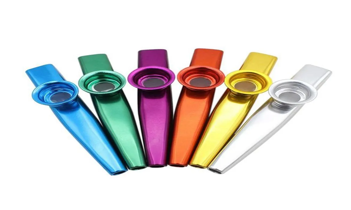 Super sellSet of 6 Colors Metal Kazoo Musical Instruments Good Companion for A Guitar Ukulele Great Gift for Kids Music Lovers2794167