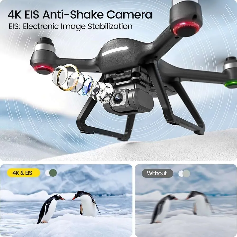 Sperimenta la fotografia aerea per eccellenza con il drone della fotocamera Holye 4K per certificato, GPS, 5G WiFi ,, Funzione di ritorno automatico