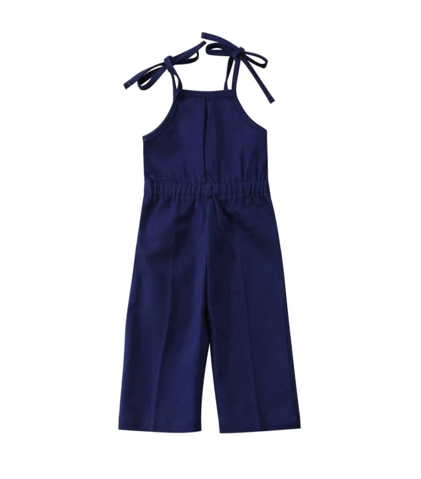 Girls Ripped Denim Jumpsuits Casual Sexy Stretch Romper Denim Straight Baby Girls Overalls Stretch Slim Dungarees For 4 season1778621