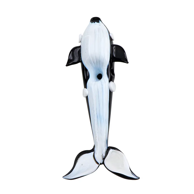 Nouveau bang en verre dolphin assez portable en verre bang soufflé à la main unique