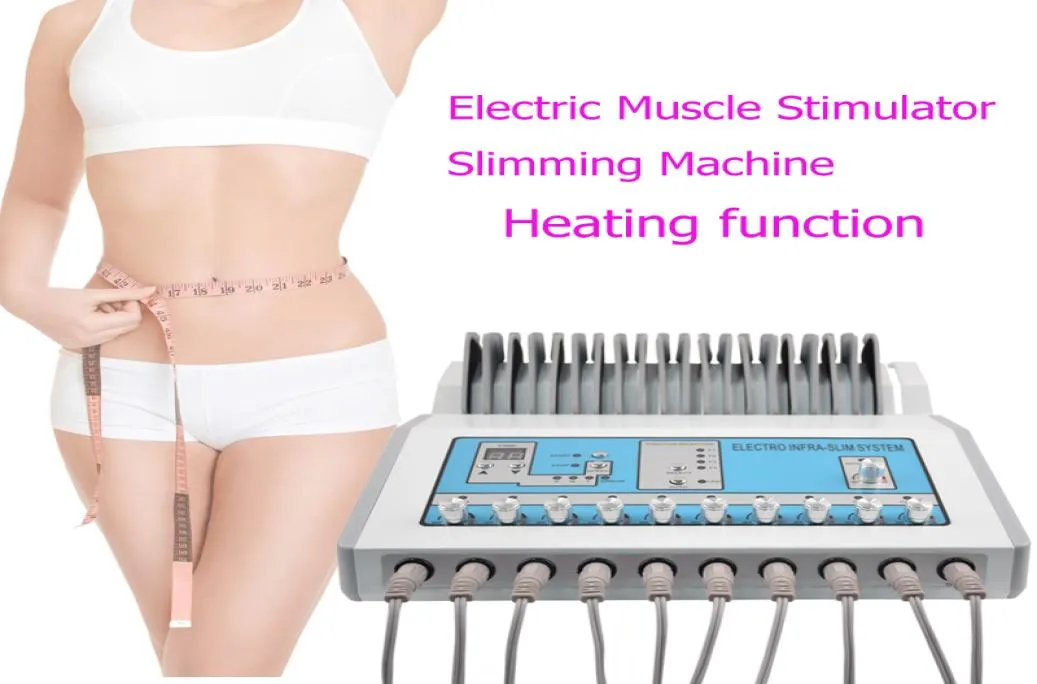 Professionell mikroström Bio Face Lift Electric Muscle Stimulator med långt infraröd värmare Fysioterapi EMS Fitness M8613038