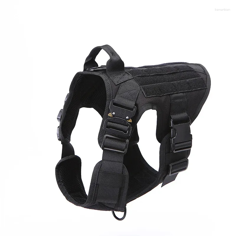 Hondenkleding Nylon Outdoor Tactical Training Harness Pet kleding Waterdichte verstelbare Quick Release Vest Kleding