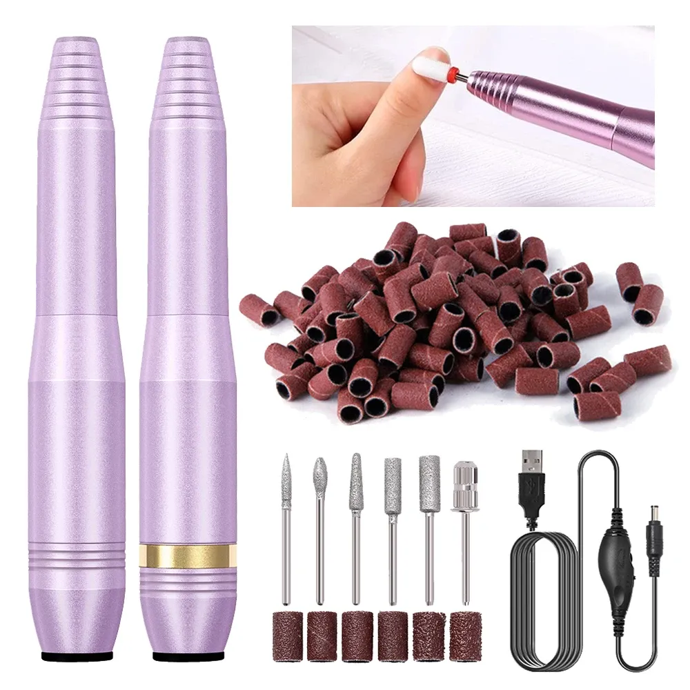 Frills Halaiman de alta qualidade Metal Electric Unher Pen Pen Drill Drill Frill Cutter para Manicure Set Gel Polishing Diller