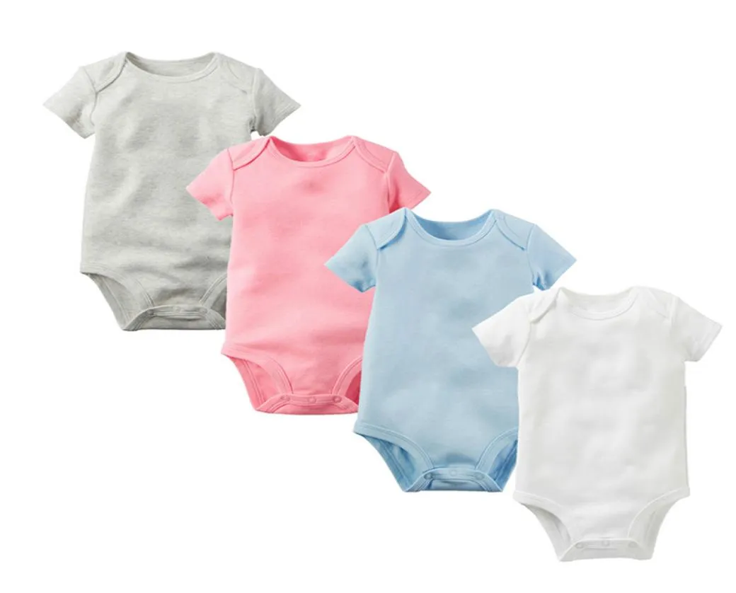 Baby Rompers Big Baby Jumps Assocites 100 Coton Classe A Couleurs unrs Couleurs courtes Triangle Baby Baby Baby 024M6629341