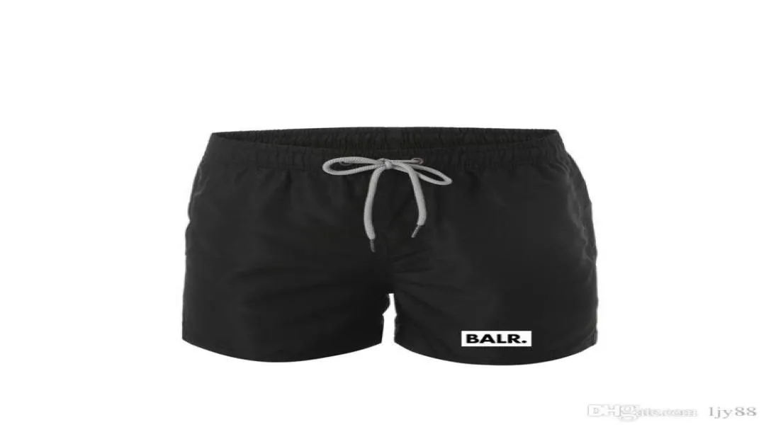 20SS Balr -ontwerper Badeshorts Men039S Shorts QuickDrying en Comfortabele Beachwear Summer Elasticated Taille Tie Hoogend LE6601124