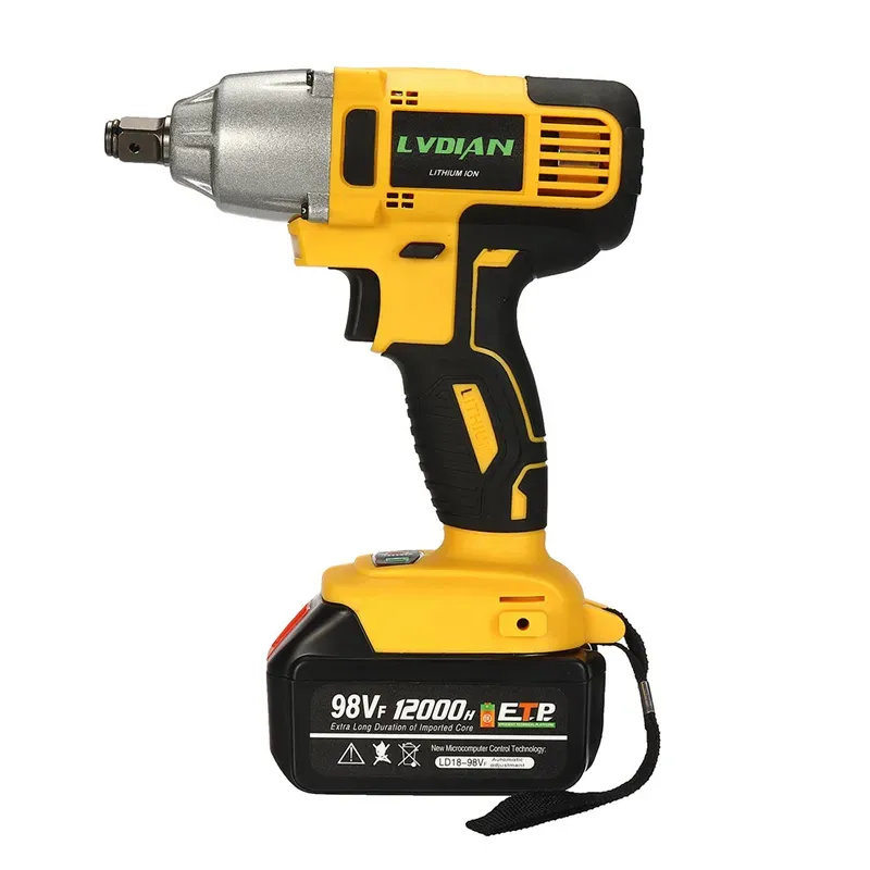 98VF Brushless Cordless Impact Wrench Drill Hammer w/Battery LED Light Power Drill Hand Tool 2800 RPM 12000mAh 98VF Brushless Cordless Impact Wrench Drill Hammer w/Battery LED Light Power Drill Hand Tool 2800 RPM 12000mAh