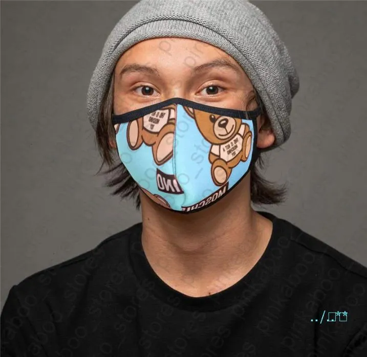 Unisex gezicht maskers vrouwen mannen wasbaar ademende print herbruikbare zonneplichte antidust mouthmuffle fiets maskers d410061783687