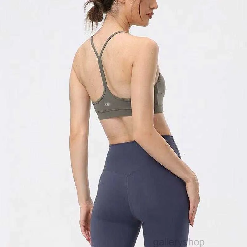 Aloes Women Yoga Designer Align Tank Topps Gymkläder U-formad Yoga BH för kvinnor Casual Running Naken Tight Sports Vest Fitness Underwear Shirt BCAVV