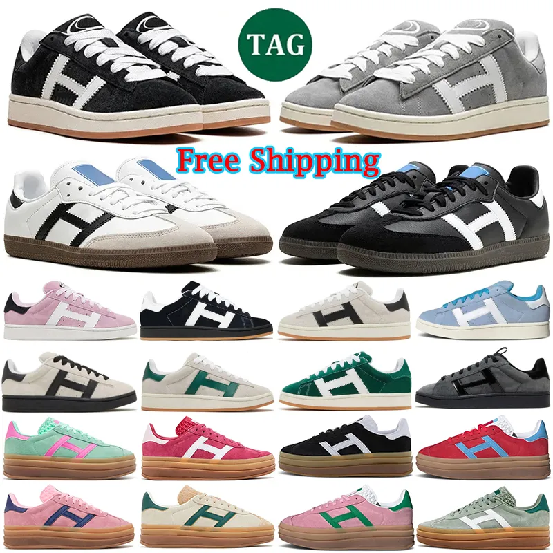 Free Shipping Desigs Shoes for Men Women Og Casua Shoe Vegan Black White Gum Spezial Sneakers Bright Dark Blue Clear Red Pink Veet Dark Green Mens Sport