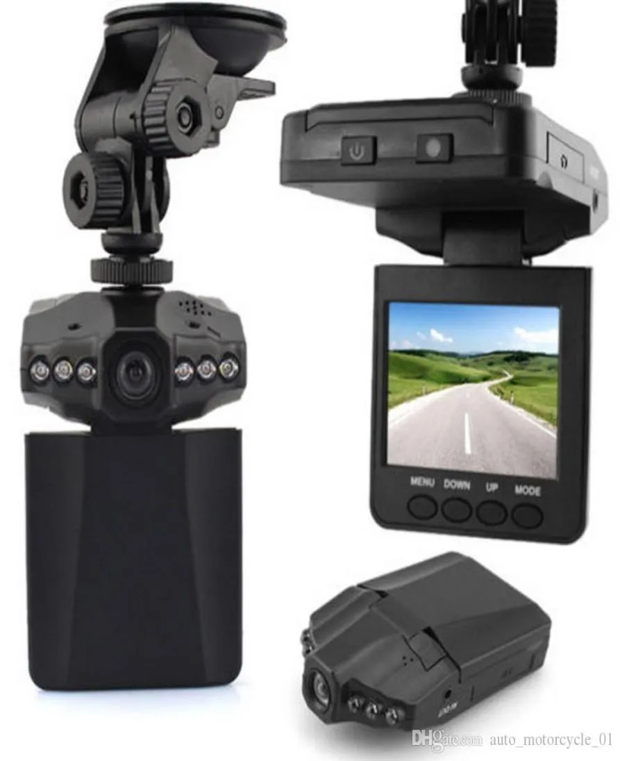 HD CAR CAMERA RECORDER 6 LED DVR Road Dash Video Camcorder LCD 270 graders vidvinkelrörelsedetektering Bil DVR Airplane Head 1209404