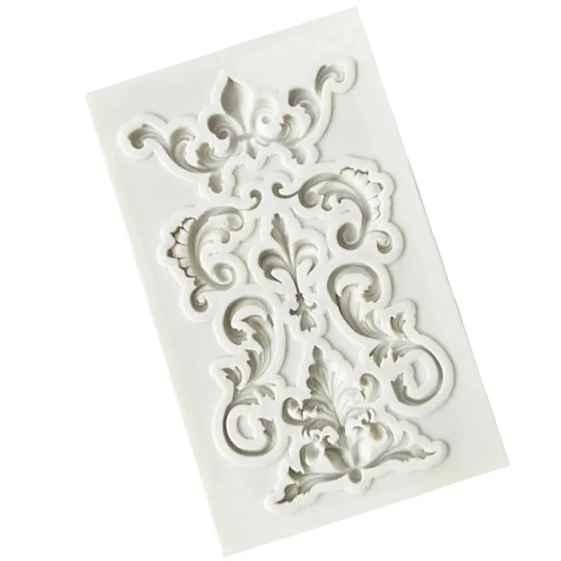 2024 Lace Vine Border Silicone Resin Moules de gâteau outils de décoration de gâteau Pastry Kitchen Baking Accessoires Moules de gâteau fondant pour décoration de gâteau