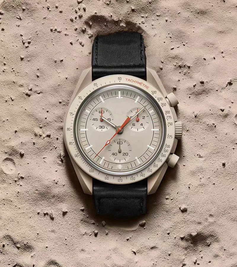 2024 Main Featured New Bioceramic Watch, Quartz Movement Watch, White Dial Watch, 30-meter Water Resistant Nylon Strap 503