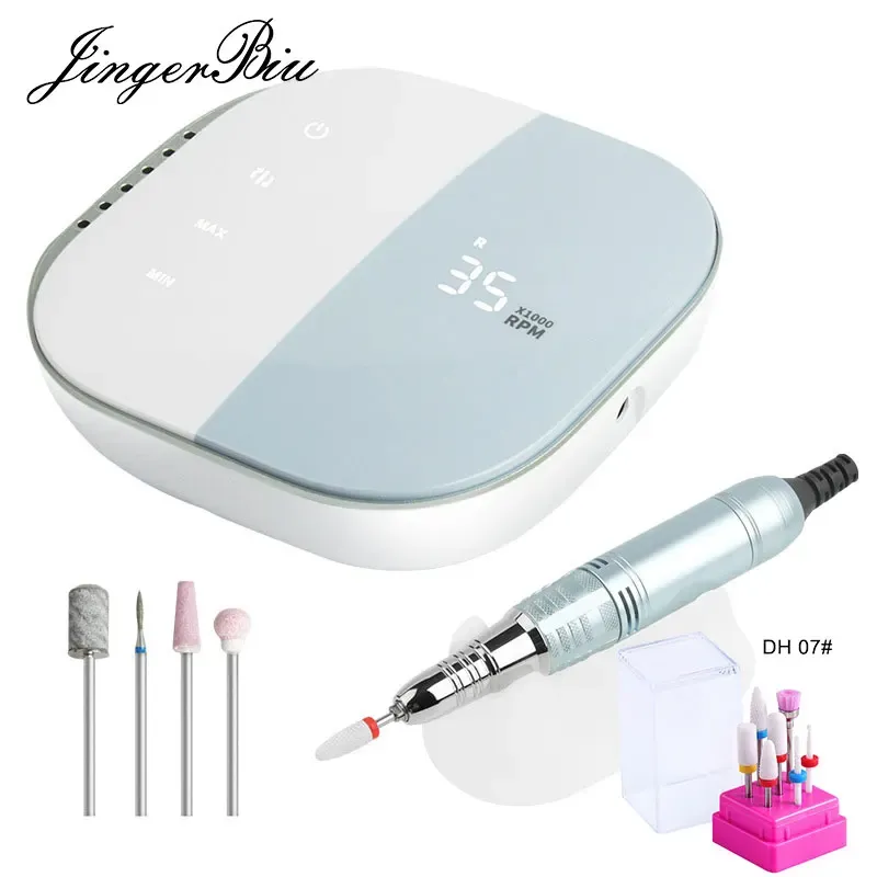 Учения 35000rpmm Electric Drill Touch Ecrece Sens Ecrenceable Roadless Manicure Machine для ногтей Art Sander Nail File Electric