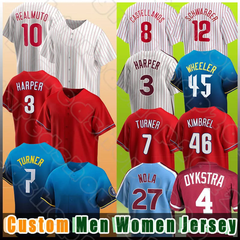 2024 City Connect Bryce 3 Harper Baseball 7 Trea Turner Aaron Nola 8 Nick Castellanos Jerseys Bryce Phillies Brandon Marsh Seranthony Dominguez J.T.Realmuto Alec Bohm