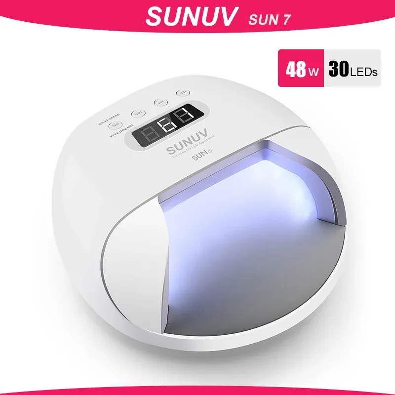 キットネイルランプSUNUV SUNUV SUN7 UV LEDネイルランプドライヤービッグパワー高速硬化ネイルジェルプロフェッショナルネイルドライヤーUVゲル乾燥ツールハイン