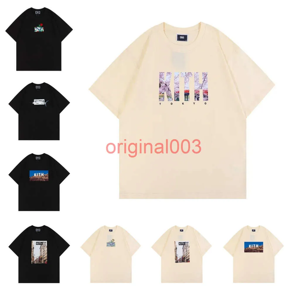 Kith TomとJerry Tシャツデザイナーの男性トップ女性カジュアルショートスリーブセサミストリートティーヴィンテージファッション服Tシャツアウトウェアトップ特大マンショーツKih