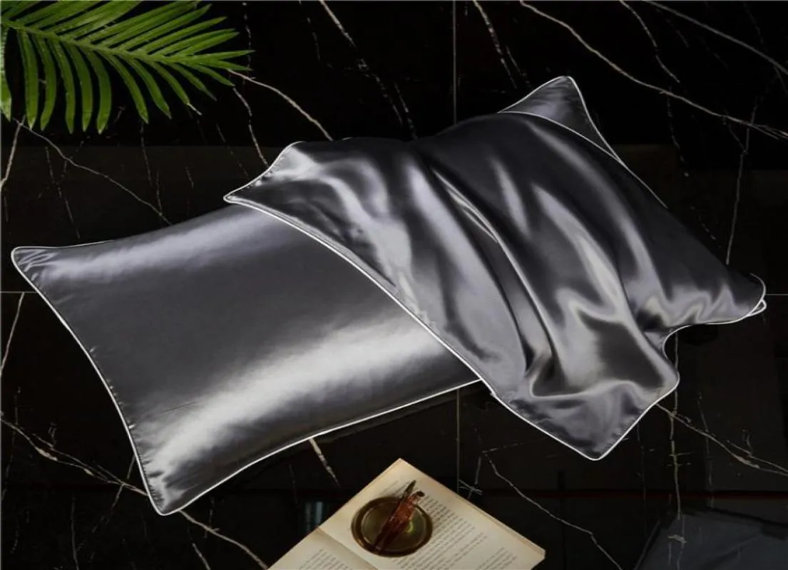 CushionDecoratief kussen Mulberry Silk Pillowcase Top Kwaliteit Case 48cm 74cm 100 Beauty Hair Luxury King Queen LongcushionDecora3246477