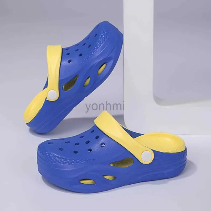 Slipper Children Slipper Boy Shoes Luxury Beach Hole Shoes Indoor House Casual Sneaker 4 till 12 Years Boy Girls Sandaler 240408