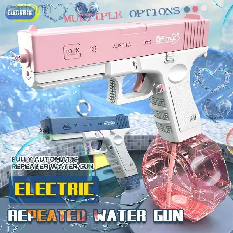 Gun Toys Fully Automatic Explosive Electric Water Gun Boy Playing In Water Outdoor Shooting Sniper Rifle Cs Shooting Halloween Role-play 240408