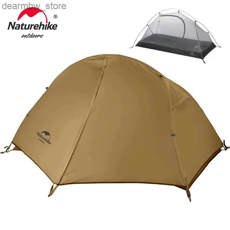 Tentes et abris Naturehike cycling tente 1 personne Ultralight backpacking tente double couche pêche plage tente extérieure de voyage en plein air tente de camping l48