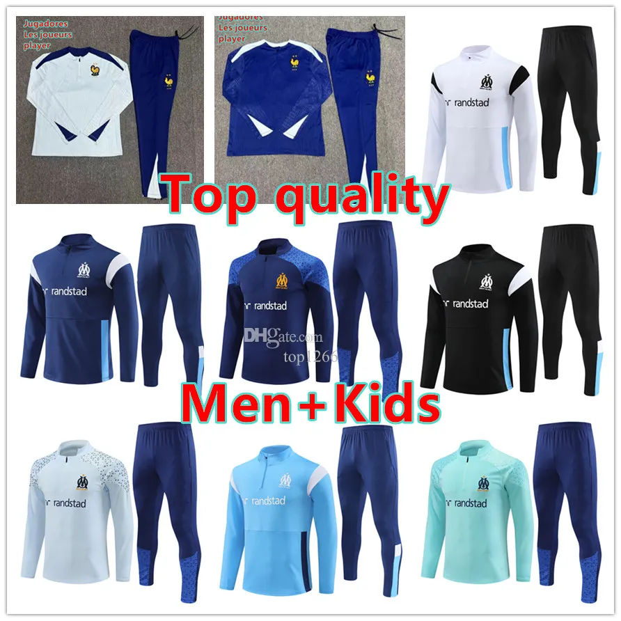 Lyon Marselha Tracksuit Treinamento MBAPPE CHANDAL PSGSS PARIS 2024 25 Sobrevinhamento TUTA RETRO FUTBOL Soccer Tracksuit Racksuit Kid Men and Kids Kit88