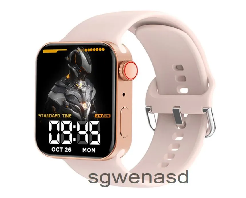 Smart Watch Seri 7 45mm Akıllı Swatch GPS Su Geçirmez Uzaktan Pographing Sport Fitns Tracker Kalp Hızı Monitör Kan Prsure Saat F1222184