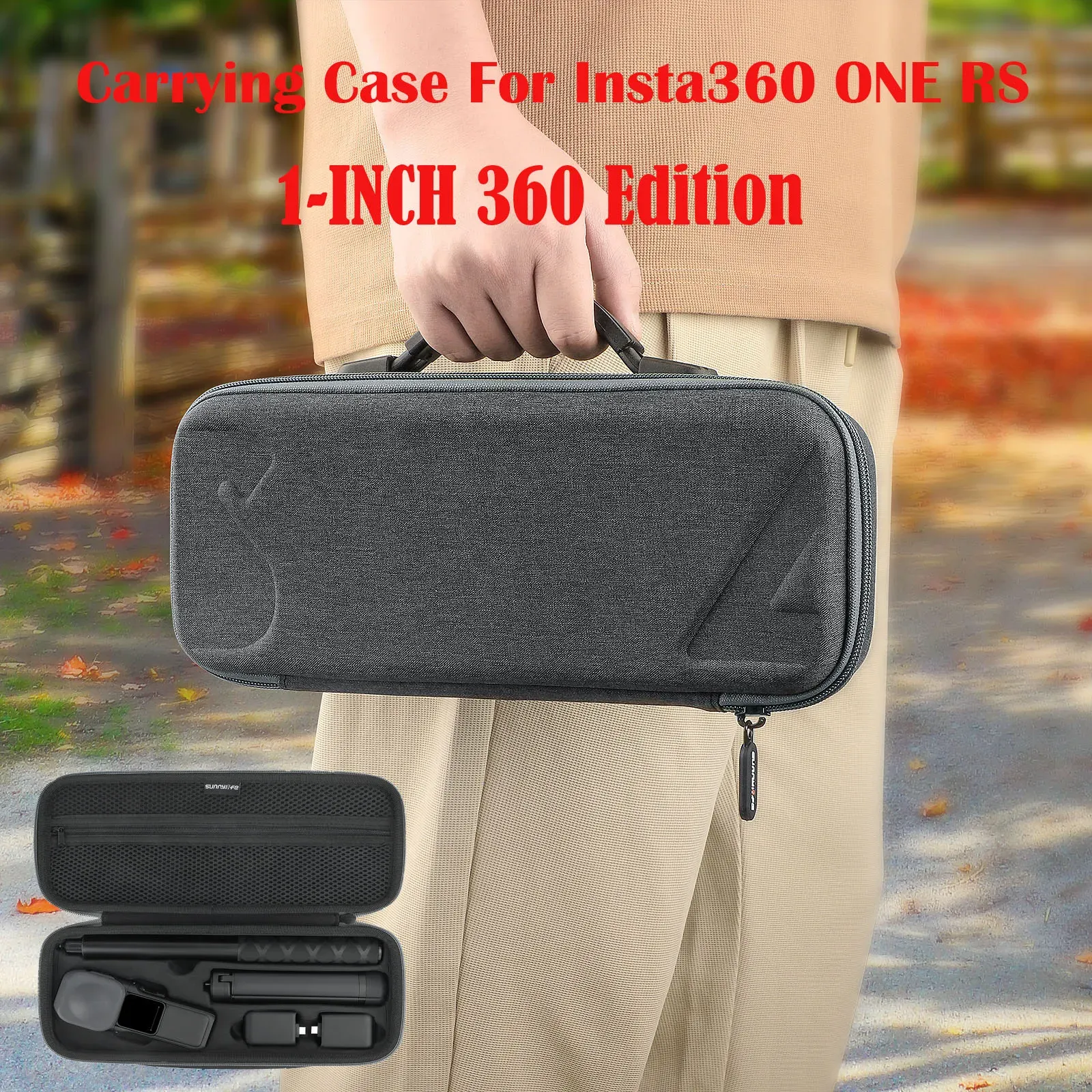 Камеры для Insta360 One Rs Case Case 1inch 360 Edition Camera Camera. Сумка для хранения корпусов для 1 -дюймового Leica Insta360 One RS Accessories