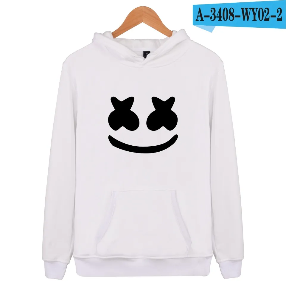 taille plus taille DJ Marshmello Hoodies Sweetshirt Femmes Femmes Hip Hop Hop Hooded Veste manteau Tracksuit