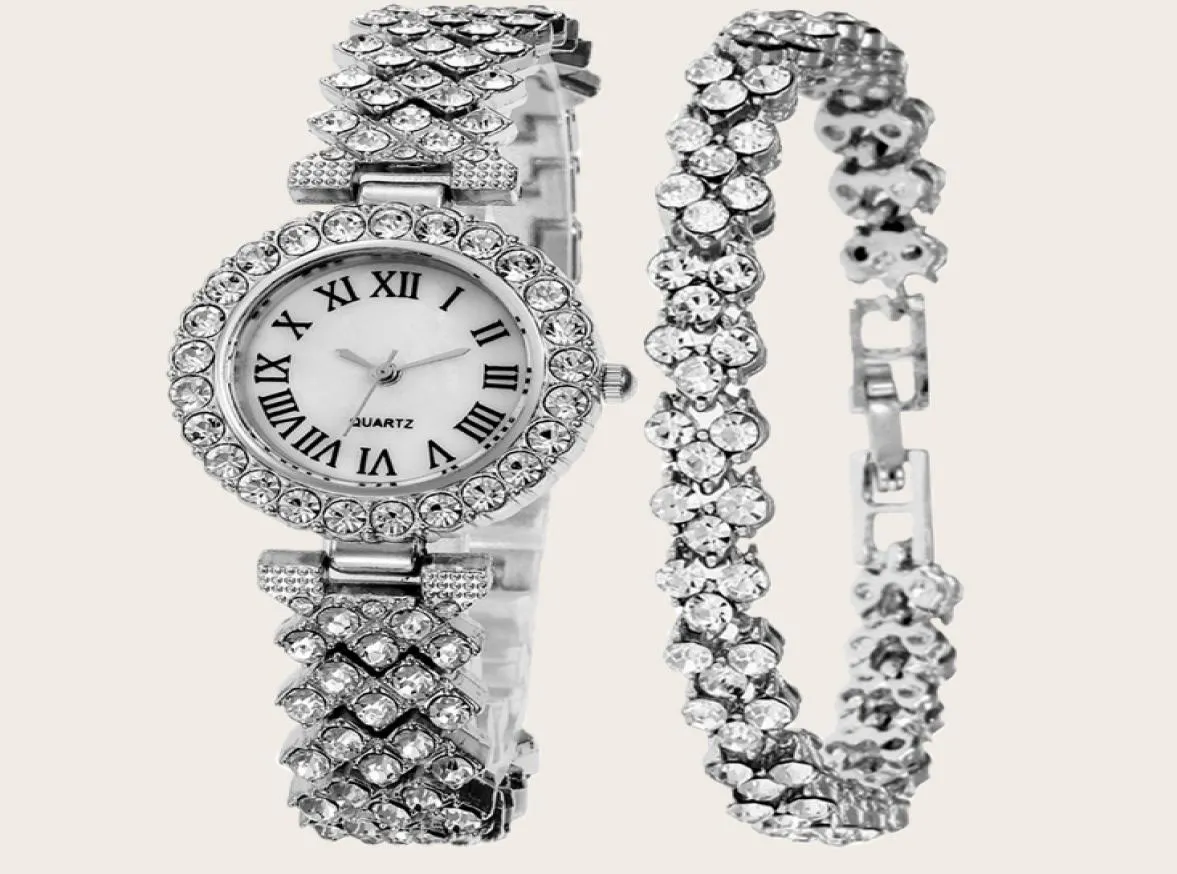 Mulilai 32mm stile moda lussuoso diamante femminile orologi eleganti da donna quarzo orologi da polso per braccialetti set 8890036