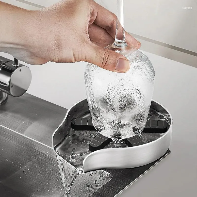حنفيات المطبخ Ll أسود ABS الفولاذ المقاوم للصدأ 304 زجاج زجاجي للحوض الأوتوماتيكي كوب غسانة عالية الضغط